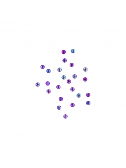 Rhinestones Neon Purple 24...