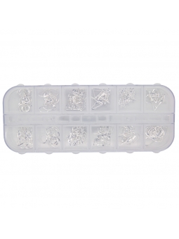 Inlay Abstract Jewels Silver