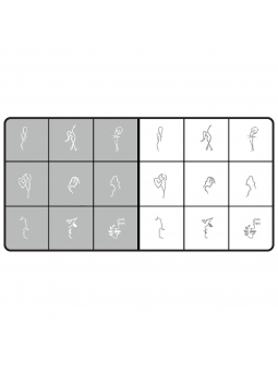 Airnails Stencil Silhouettes