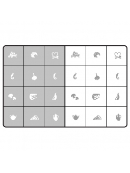 Airnails Stencil Bon Appetit