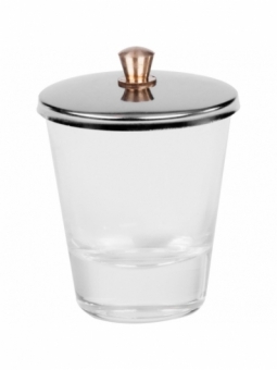 Liquid glas met RVS deksel